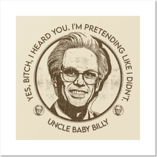 BABY BILLY SMILE BLACK VINTAGE Posters and Art